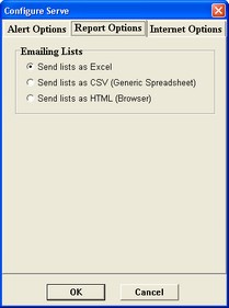 sgs report options